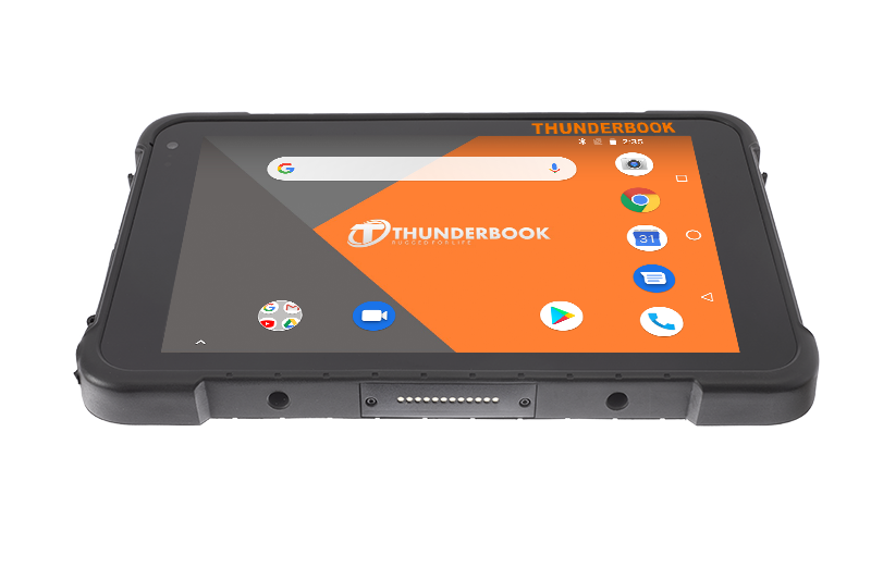 Tablet Rugerizada 8&quot; COLOSSUS A801 - Frontal Abajo